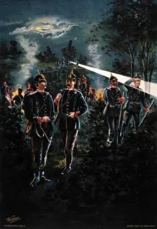 Mecklenberg: Troops - Military - Night - Men - German