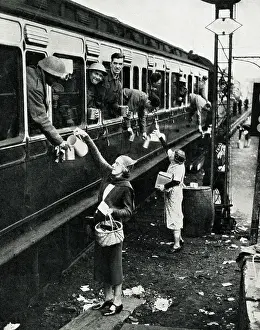 Welcomed: Troops rescued from Dunkirk are welcomed home, WW2