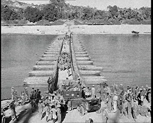 Grub: Troops and Supplies Crossing Grub Bridge