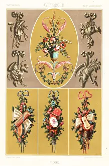 Wall Decor: Trophies and bouquets, 18th century