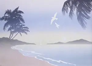 Airbrush: A tropical shoreline