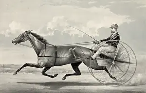 C1870: The trotting mare Goldsmith Maid driven by Budd Doble