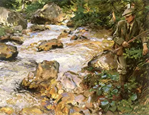 Trout: Trout Stream in the Tyrol, by John Singer Sargent