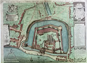 1597: A True and Exact Draught of the Tower Liberties, 1597