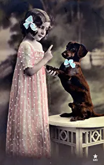 Obedience: TRUST - GIRL & DACHSHUND