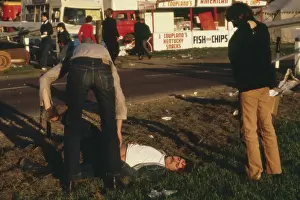 Punter: Trying to move a drunk man on Derby Day