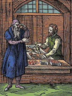 Sixteenth: Trying on Spectacles, 1568