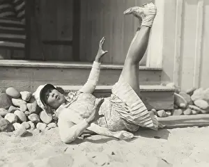 Clumsy: Trying to touch her toes
