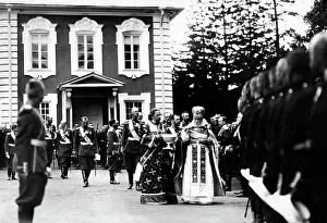 Czar: Tsar Nicholas II at a consecration of a Russian regiment 190