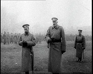 Nikolayevich: Tsar Nicholas II Walking at a Troop Inspection