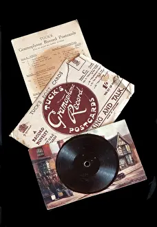 Discs: Tuck's gramophone record postcard