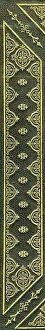 Tudor Roses - Gold On Leather
