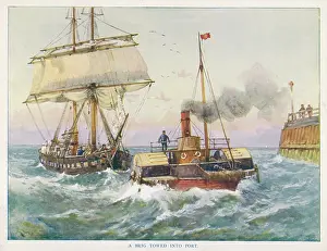 Brig: Tug with Brig