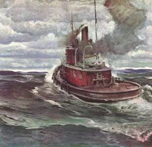 Tugboat: Tugboat at Sea