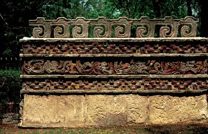 Serpent: Tula. Coatepantli or Serpent Wall