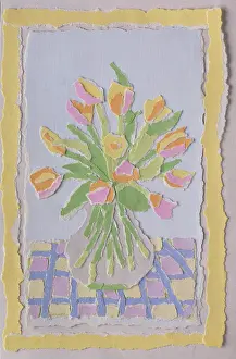 Tulips Collage " tulips in a vase