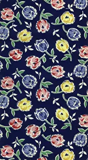 Tulips: Tulips on Navy