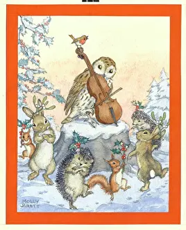 Tune: A Tune for Christmas - owl playing cello