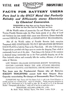 Accumulator: Tungstone Aircraft Batteries