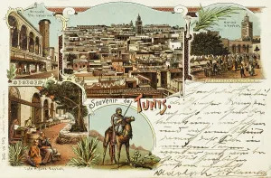 Kasbah: Tunis - Tunisia - Souvenir card