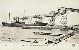Phosphate: Tunisia - Embarkation of Phoshates at Tunis