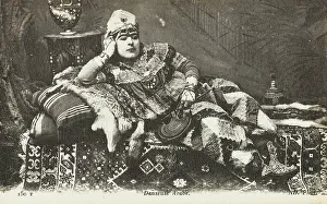 Pelt: Tunisia - A transvestite arab dancer reclining
