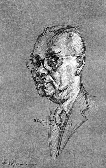 Sixities: Tunku Abdul Rahman Putra, as sketched by Stephen Ward, 1961