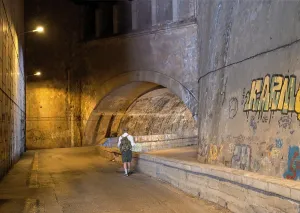 Concrete: Tunnel des Balitres, Chemin Walter Benjamin, Portbou