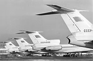Airliners: Tupolev Tu-154 airliners, 1973