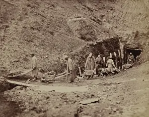 Turkestan: Turkestani workers hauling coal from an ?