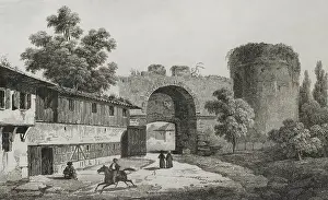 Lemaitre: Turkey. Adrianople (today Edirne). Triumphal gate