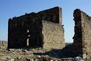 Backside: Turkey, Antalya east, Aspendos, Akropolis