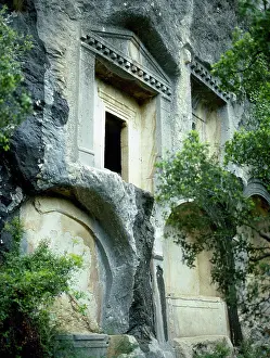 Antalya: Turkey. Asia Minor. Termessos. Necropolis. Rock-cut tombs