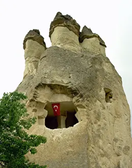 Monks: Turkey. Cappadocia. Pasabaglari. Monk's Valley. Cave house