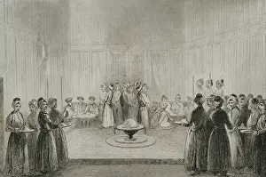 Vizier: Turkey. Constantinople. Iftar or dinner of Grand Vizier