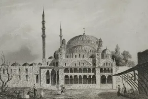Minarets: Turkey. Constantinople. The Mosque of the Valide Sultan