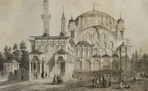 Minarets: Turkey. Constantinople. Selim I Mosque, 16th century