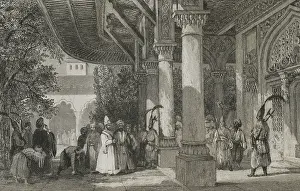 Guardians: Turkey, Constantinople. Topkapi Palace. Gate of a Seraglio