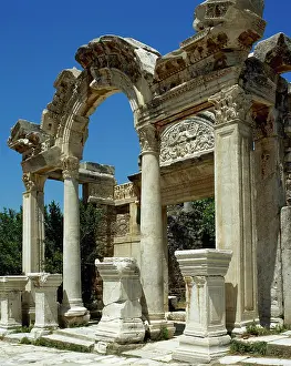 Ephesus: Turkey. Ephesus. Temple of Hadrian. 2nd century. Near Selcuk