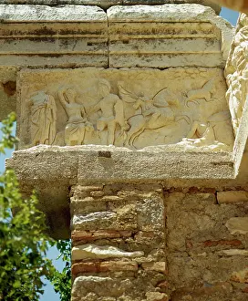 Ephesus: Turkey. Ephesus. Temple of Hadrian. 2nd century. Frieze rel