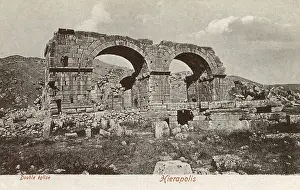Stalactites: Turkey - Hierapolis - Temple ruins
