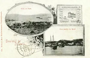 Lesbos: Turkey - Midilli - Metelin, Lesbos - Harbour & Hotel Malacou