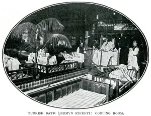 Towels: Turkish bath, cooling room 1900