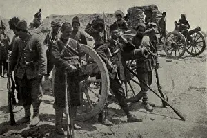 Retreated: Turkish cannons captured by the Armenians of Van