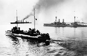 Midilli: Turkish deep-seas fleet on a cruise, 1914