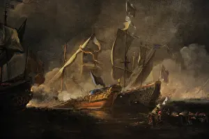 Copenhagen: A turkish galley in an encounter with two british warships