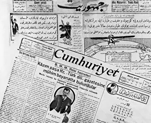 Adopted: The Turkish language reform illustrated with a newspaper