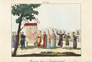 Album Des Peuples: Turkish marriage ceremony in Constantinople