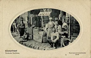 Turkish merchants, Constantinople, Turkey