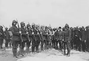 Apprentices: Turkish officers during their drill, 1914